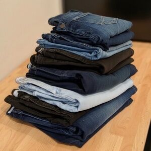 8 Pair of Gently used jeans sizes 6/8. LEVIS, ny&co, a.n.a., Mavi jeans